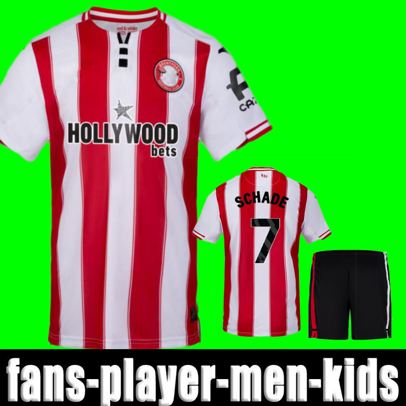 25 26 MBEUMO AJER home away soccer jerseys 2025 2026 brentfordes adult WISSA toney men kids kit henry SCHADE football shirts