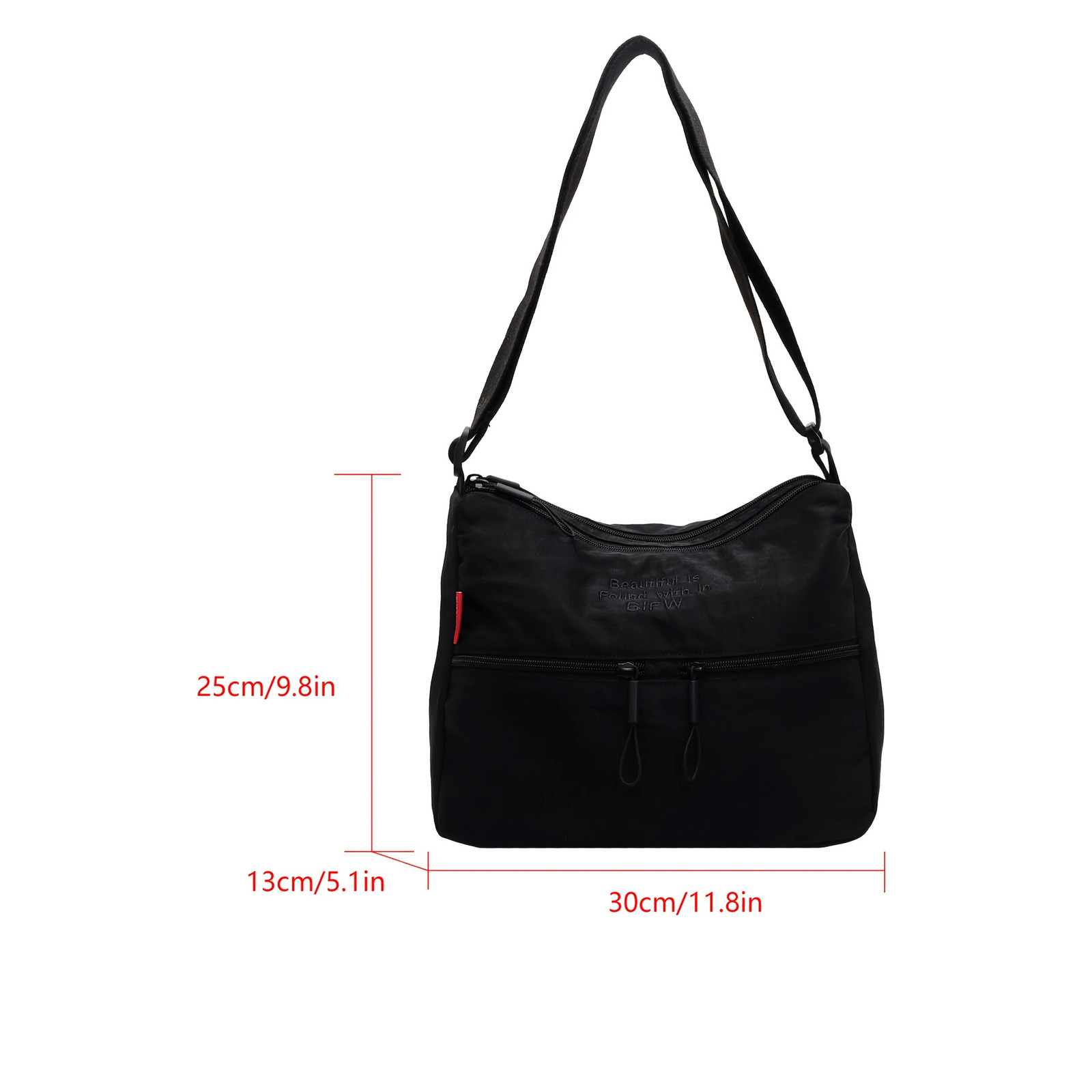 Japanese Xiaoqing Lightweight Womens Crossbody Bag Large Capacity Nylon Cloth Adjustable Strap Shoulder Bag 250711