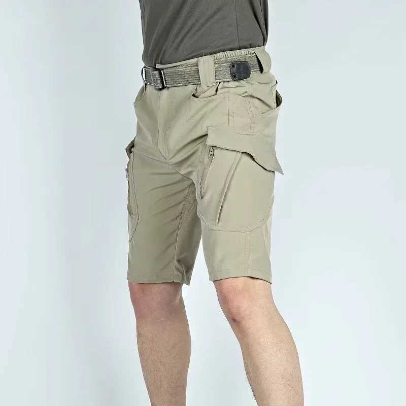 Male Chuitskri Tatsual Multi Pocket Short Pants Shorts Men Nev Summer Cargo Shorts Outdoor Hunting Fishing Knee Length Trousers W250705