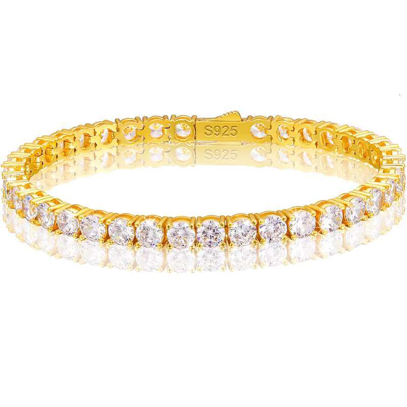Designer Spring Clasp 925 Silver VVS Moissanite High Quality Trendy Tennis Chain Iced Out Jewelry GRA Tested