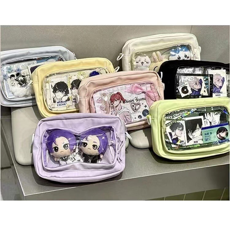 Cute girl multifunctional handbag crossbody bag designer trend bag anime transparent women s crossbody trend bag women s shoulder bag