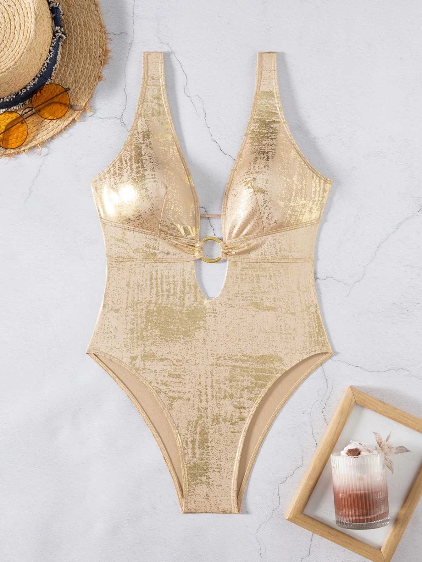 Shiny Gold One Piec… - image