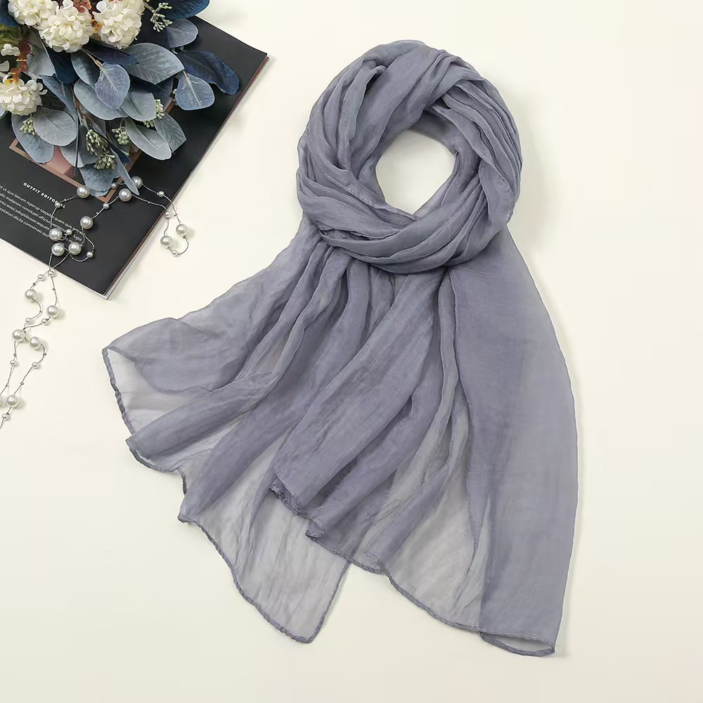 K1246 Cotton and linen large square scarf for women, spring and autumn silk scarf, Korean style, headscarf, versatile scarf, summer sun protection sha
