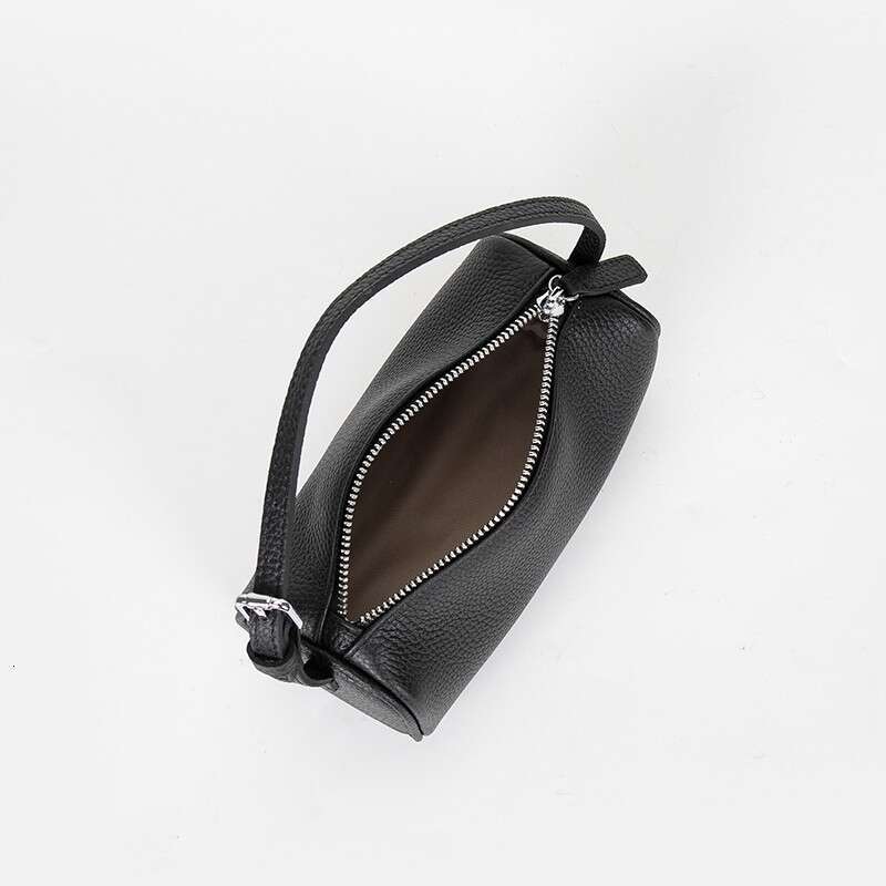 Holder Crossbody Small First Layer Cowhide Simple Design Pen Pouch Handbag Genuine Leather Women's Pillow Underarm Bag