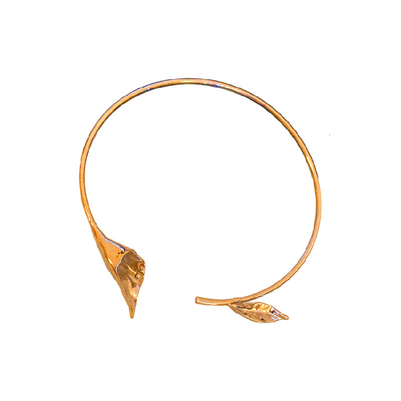 Niche Design Metal Y2k Trendy Versatile Flower Necklace High End Sense Choker For Women - view 5