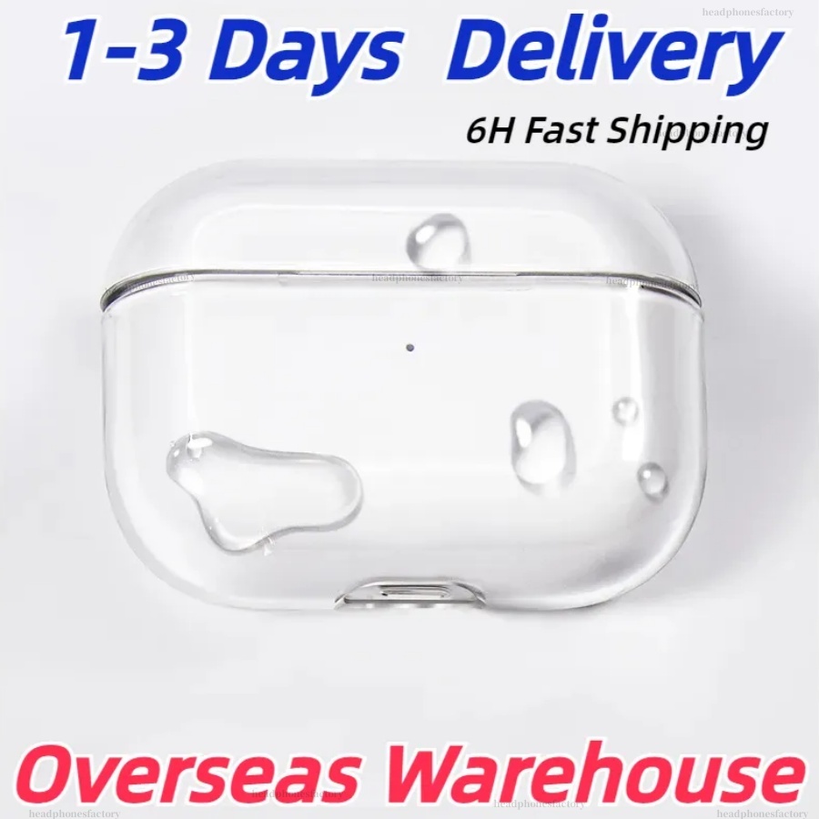 For Airpods pro 2 air pods 4 3 5 Earphones Max Headphones airpod 4 Bluetooth Headphone Accessories Solid Silicone Protective Cover Wireless Charging Shockproof Case