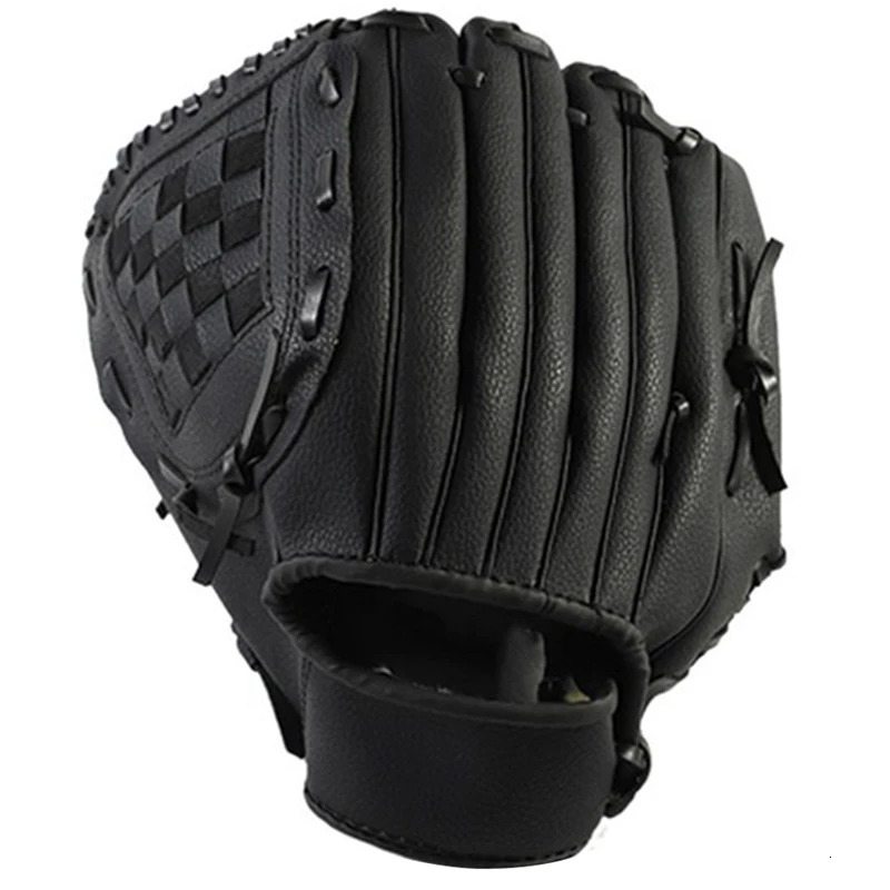Outdoor Sports 2 Colors Baseball Glove Softball Practice Equipment Right Hand for Adult Man Woman TrainBlack 11.5 Inch 250704
