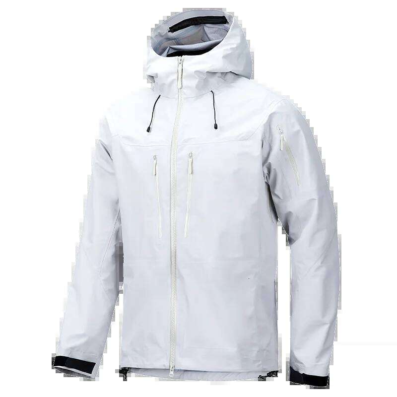 Men's Fashion Full Heat Sealed Hardshell Storm Jacket Men And Women With The Same Color Three Anti Composite Fabric 250701 250701