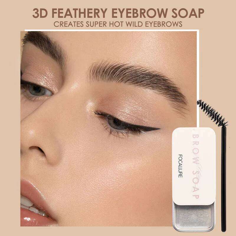 FOCALLURE 3D Feathery Wild Eyebrow Wax Waterproof Long Lasting Eye Brow Styling Soap Brows Cosmetics X250705