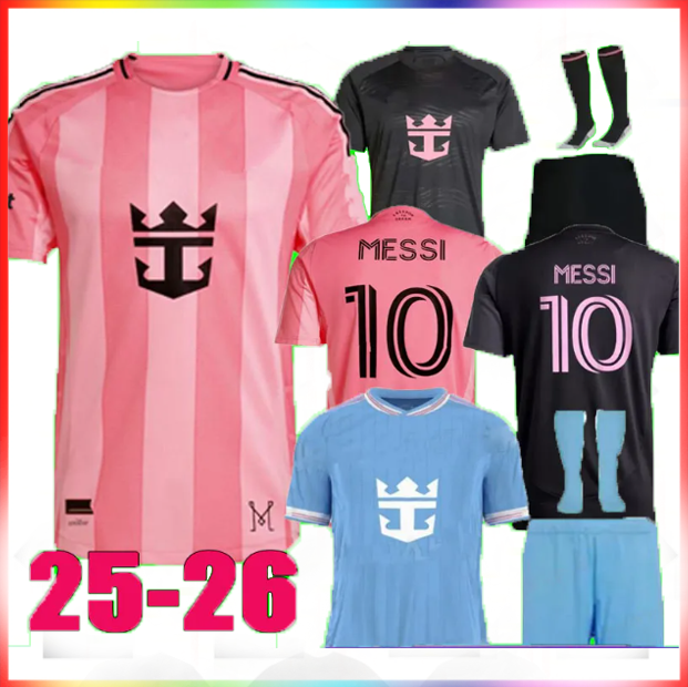 25 26 Inters MESSIS Soccer Jerseys Miamis SUAREZ Football Shirt 2024 2025 2026 HIGUAIN TRAPP PELLEGRINI Martinez FC CARRANZA PIREZ MORGAN men kids Kit Fans Player 11