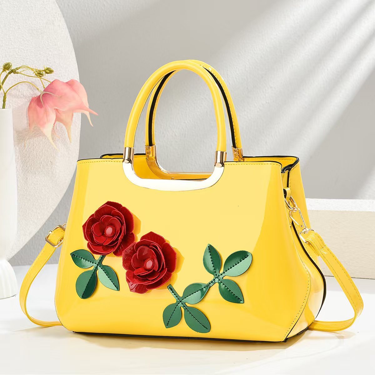 New Fashion Gradient Color Handbag Mature Shoulder Cross Bag Designer trend trend Bag Fashion Leather Gloss Women s Shoulder Bag