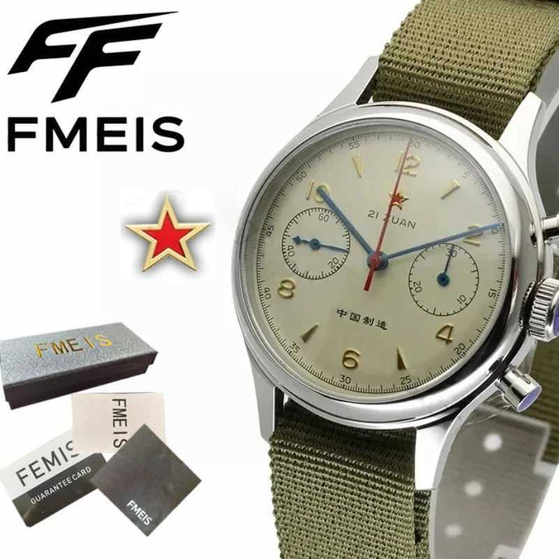 FMEIS Original Seagull Mens Watches 1963 Pilot Automatic Watch 42mm Waterproof Retro Quartz Chronograph Vintage Dress Watch W250704