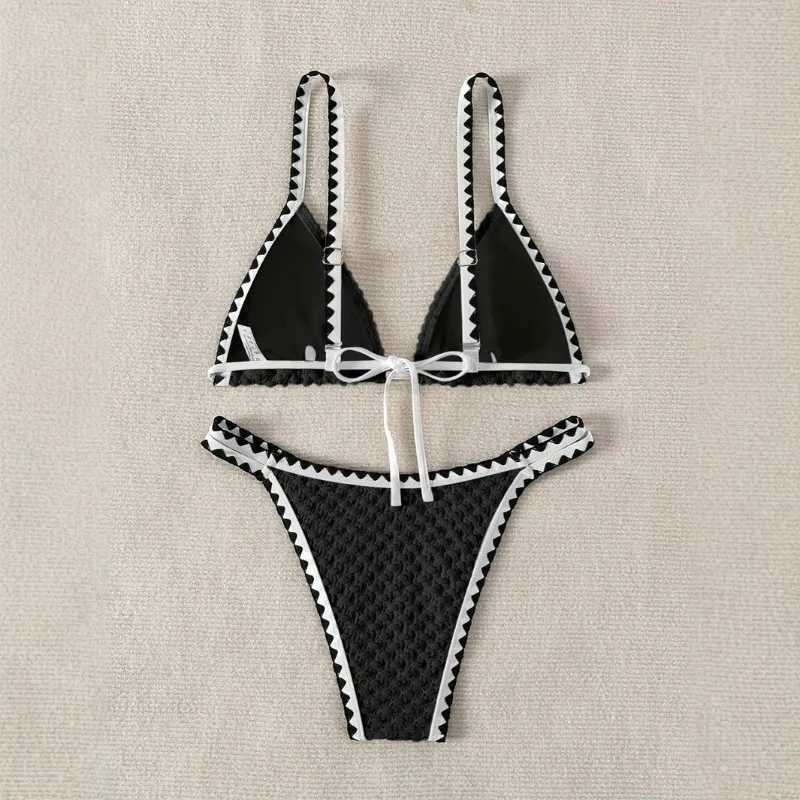 2025 New Moon Edge Kadn Seksi ki Paral Straplez Mayo Strap up gen Bikini Set Seksi Banyo Yzme Plaj Kyafeti XJ250624