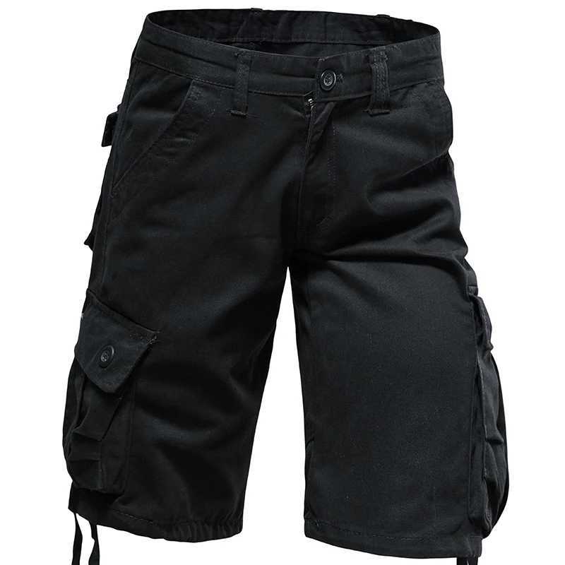 Summer Baggy Large Pocket Overalls Jogging Sports Casual Nickel Pants Pure Cotton Comfortable Large Plus Size Shorts W250705