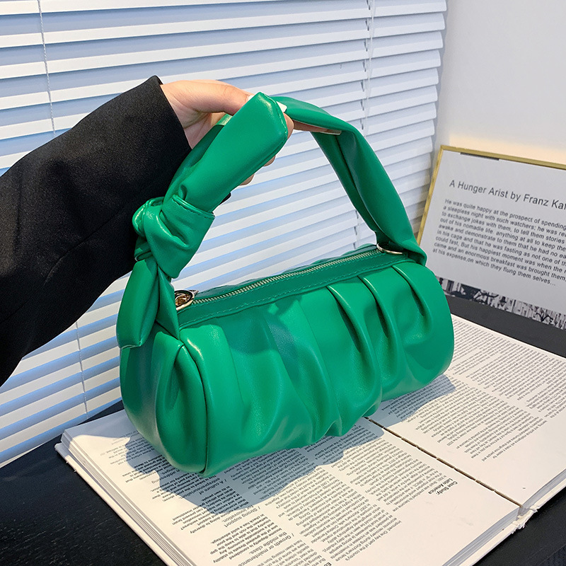Cross border pillow trend bag Boston bag New pleated trend bag Single shoulder women s crossbody bag Designer bag Women s handbag