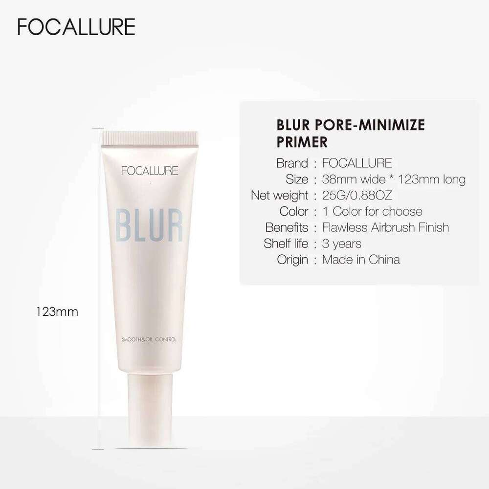 Focallure Pore Smooth Skin Surface Cover Oil Control Facial Makeup Face Base Clear Gel Primer X250705
