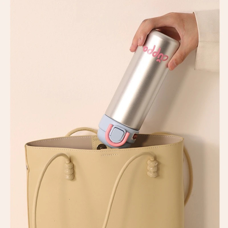 500ml Thermos Water Bottle Tumbler Kawaii 316 Stainless Steel Insulated With Handle Straw Coffee Tea Juice Portable Thermal Cup 250704 W260226