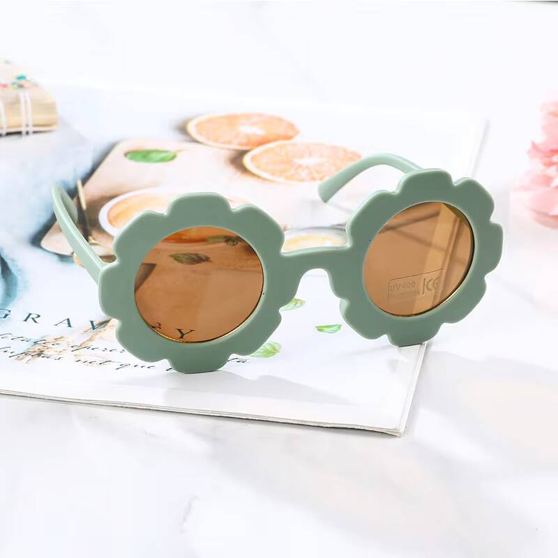 2-10 Years Children Sunglasses Flower Round Cute Kids Sun Glasses for Boys Girls UV400 Protection Baby Lovely Candy Eyeglass ddmythur Z260305