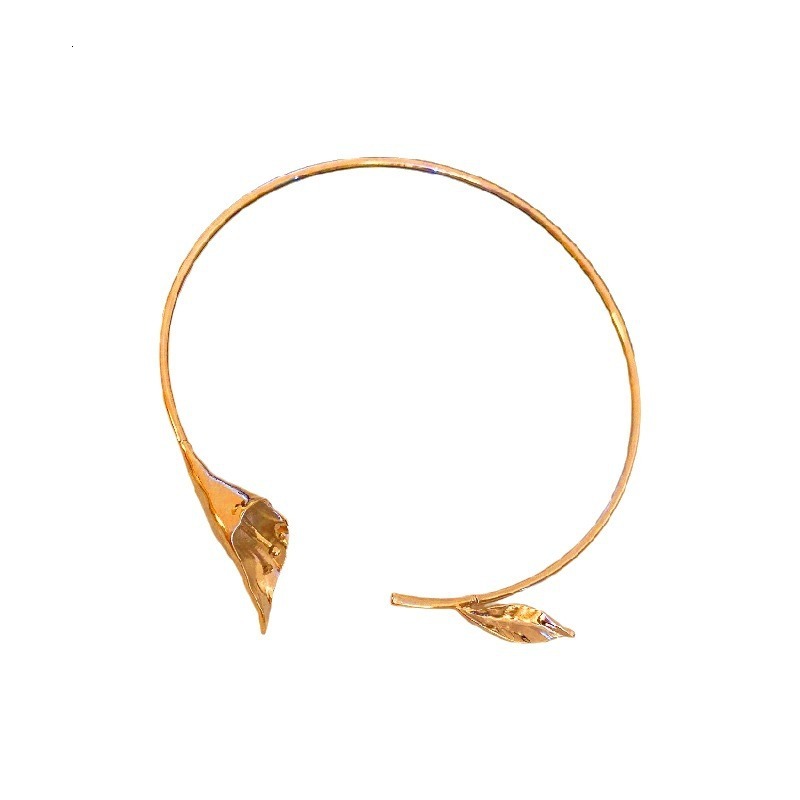 Niche Design Metal Y2k Trendy Versatile Flower Necklace High End Sense Choker For Women - view 6
