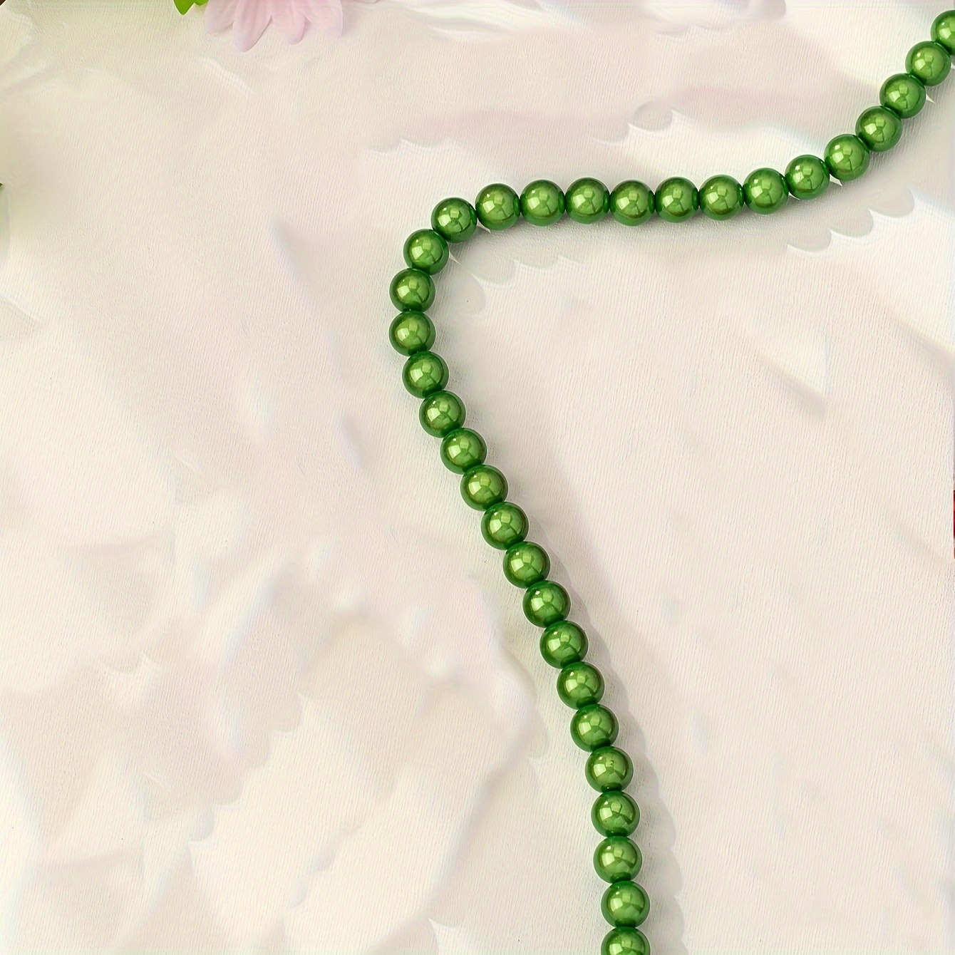 1 Piece Colorful Fashion Necklace Beaded Clavicle Chain Dopamine Candy Color