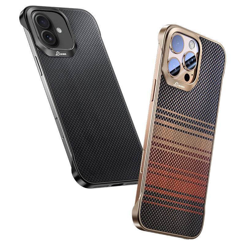 Carbon Fiber Cell Phone Case Wireless Kevlar Aramid Fiber Cell Phone Case Suitable for iphone 16 Series Ultra-Thin Phone Case Luxary