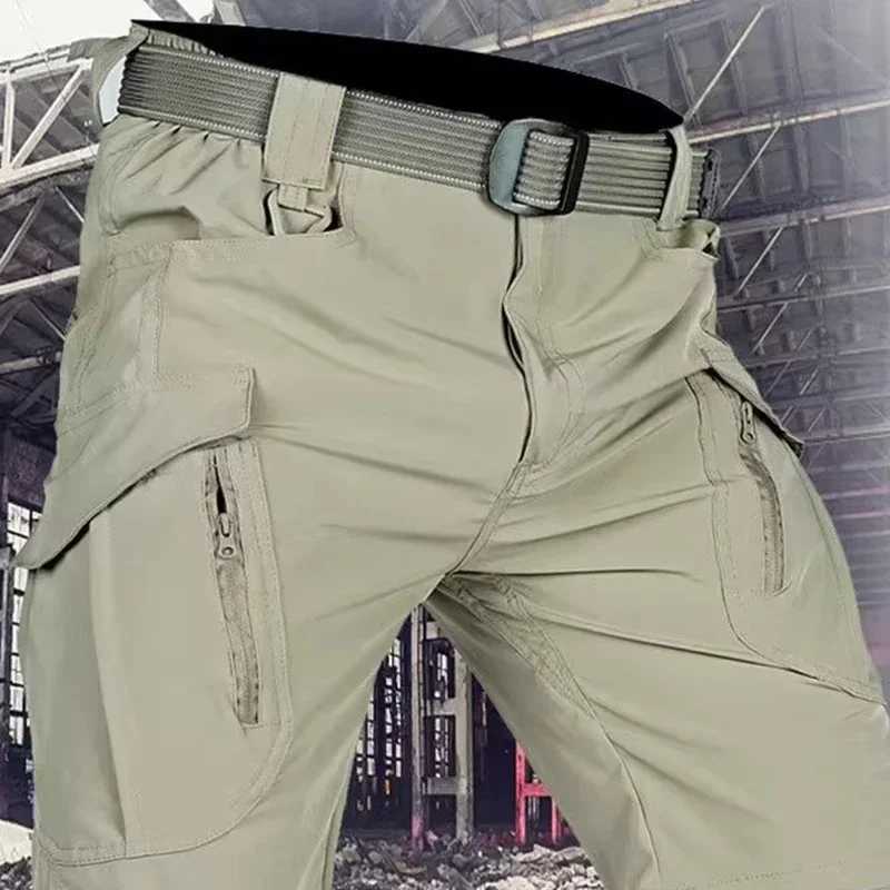 Male Chuitskri Tatsual Multi Pocket Short Pants Shorts Men Nev Summer Cargo Shorts Outdoor Hunting Fishing Knee Length Trousers W250705