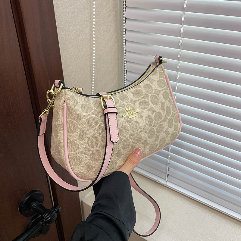 Designer Shoulder Bags for woman versatile casual classic half moon fashionable and trendy black pink brown khaki coffee crossbody bag
