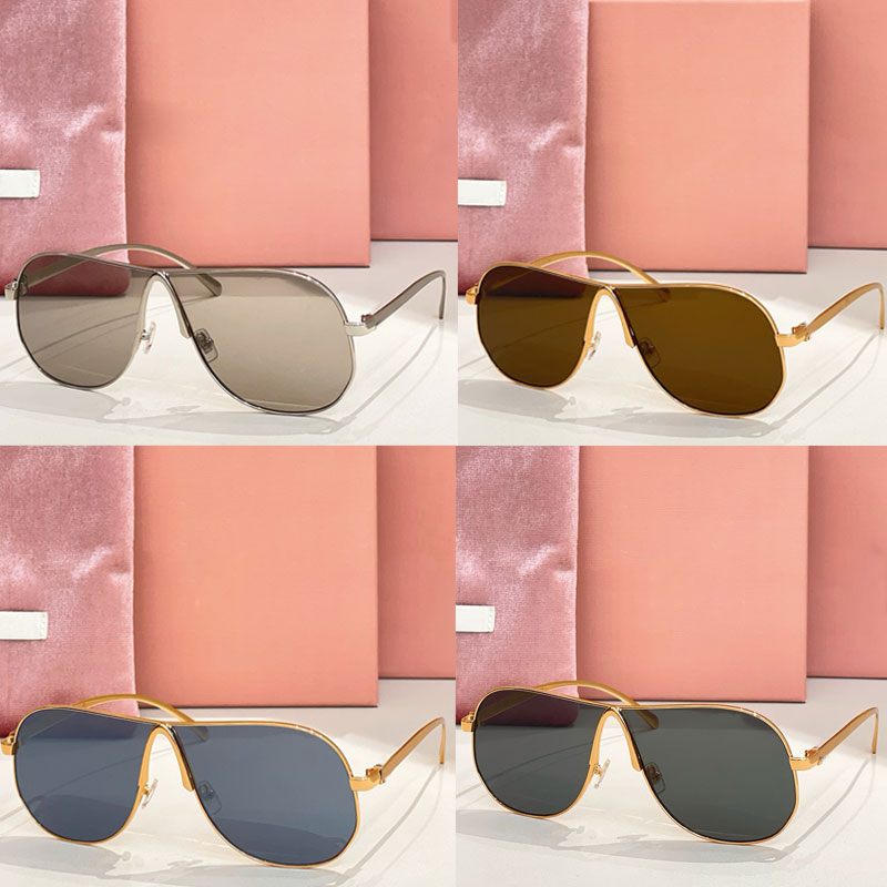 25ss Summer Beach Niu Ombre Sunglasses MU A623S for ladies metal oversize frame womans Fashion Party style lens with UVA UVB 100% protection