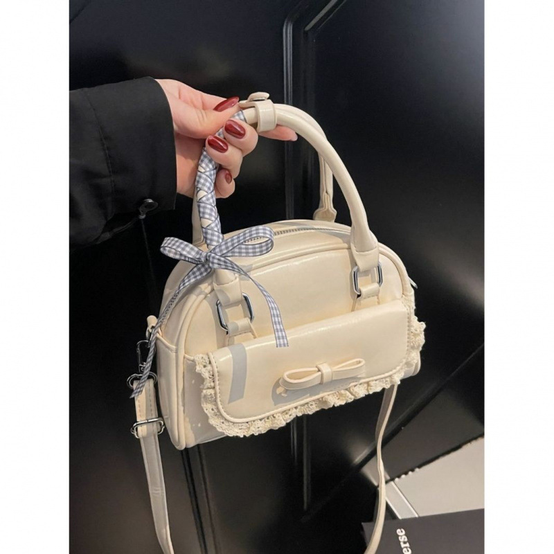 Women s bow trend bag spring and summer new fashion handbag bowling bag designer bag trend multifunctional women s crossbody bag