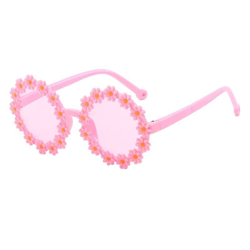 Kids Daisy Flower Sunglasses Colorful Beach Shades for Girls Boys Outdoor Photography Fashion Accessories with Floral Decor ddmythur Z260305