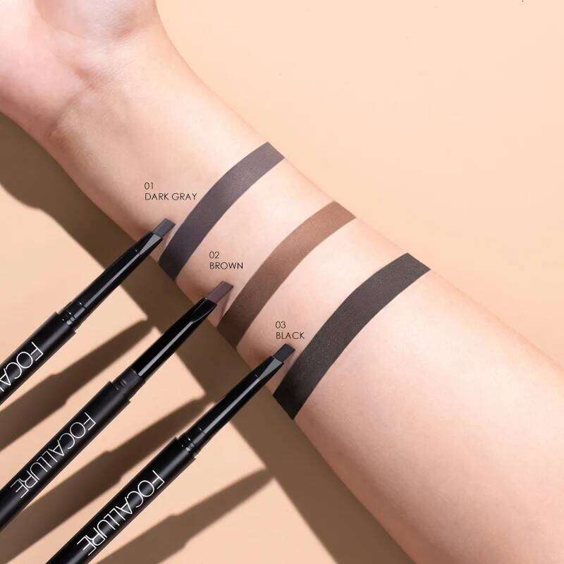 FOCALLURE Eyebrow Pencil 3 Colors Precise Brow Definer Waterproof Makeup Black Brown Eye Brows Cosmetics for Women's Make up X250705