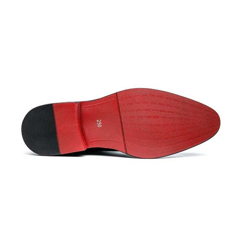 Mens Formal Shoes Red Sole Fashion Business Casual Party Banquet Daily Retro Carved Lace-up Brogue Dress Wedding Shoes Size 48 W250705