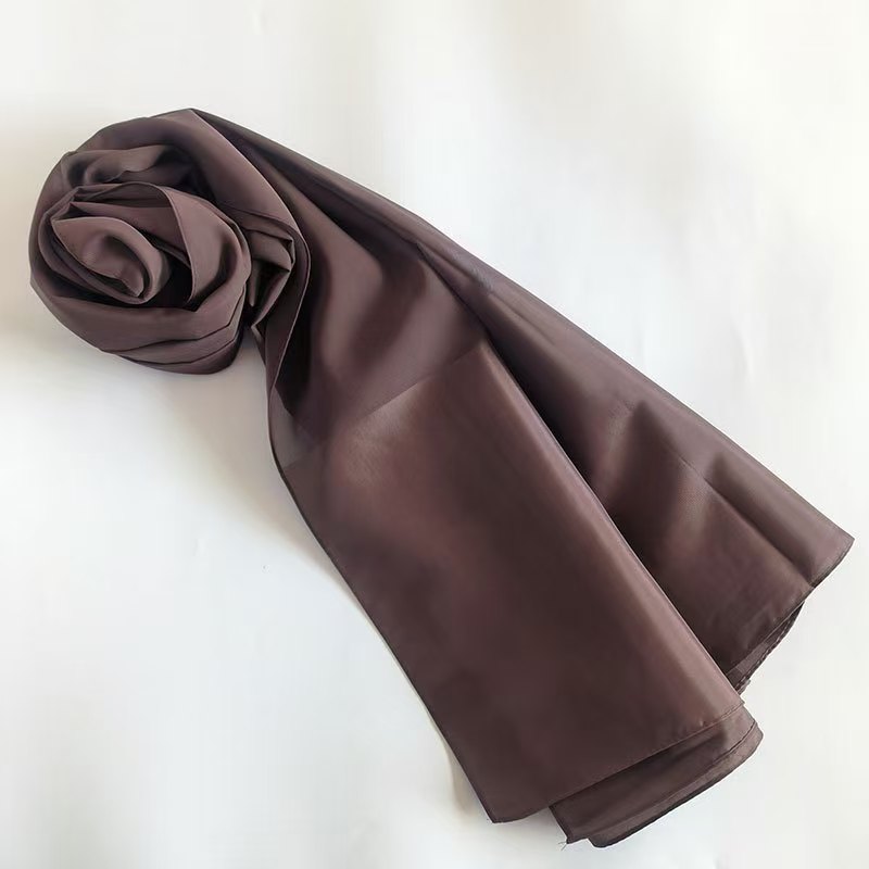 K1239 Chiffon fringe headscarf 70*180 breathable long scarf ladies shawl scarf Middle Eastern headscarf