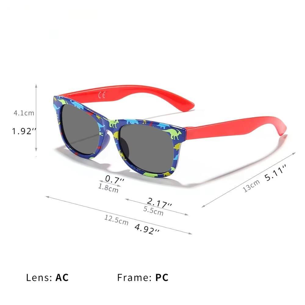 Cartoon Square Frame Dinosaur ChildrenS Shades Ultraviolet-Proof kids eyewear Sun Protection Sunglasses for Party ddmythur Z260305