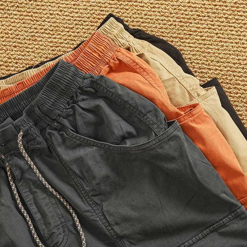 2025 Summer New Arrival | American Heavyweight Vintage Stretch Cargo Shorts | Trendy Relaxed 5-Inch Inseam Mens Casual Shorts W250705