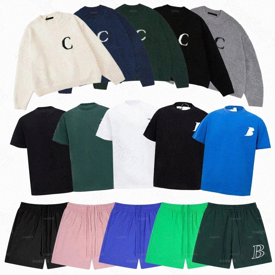 Designer Mens Sweaters Letter Jacquard Oversize Sweatshirts Men Women O-Neck Knit Sweater hip hop sport pantObiY#