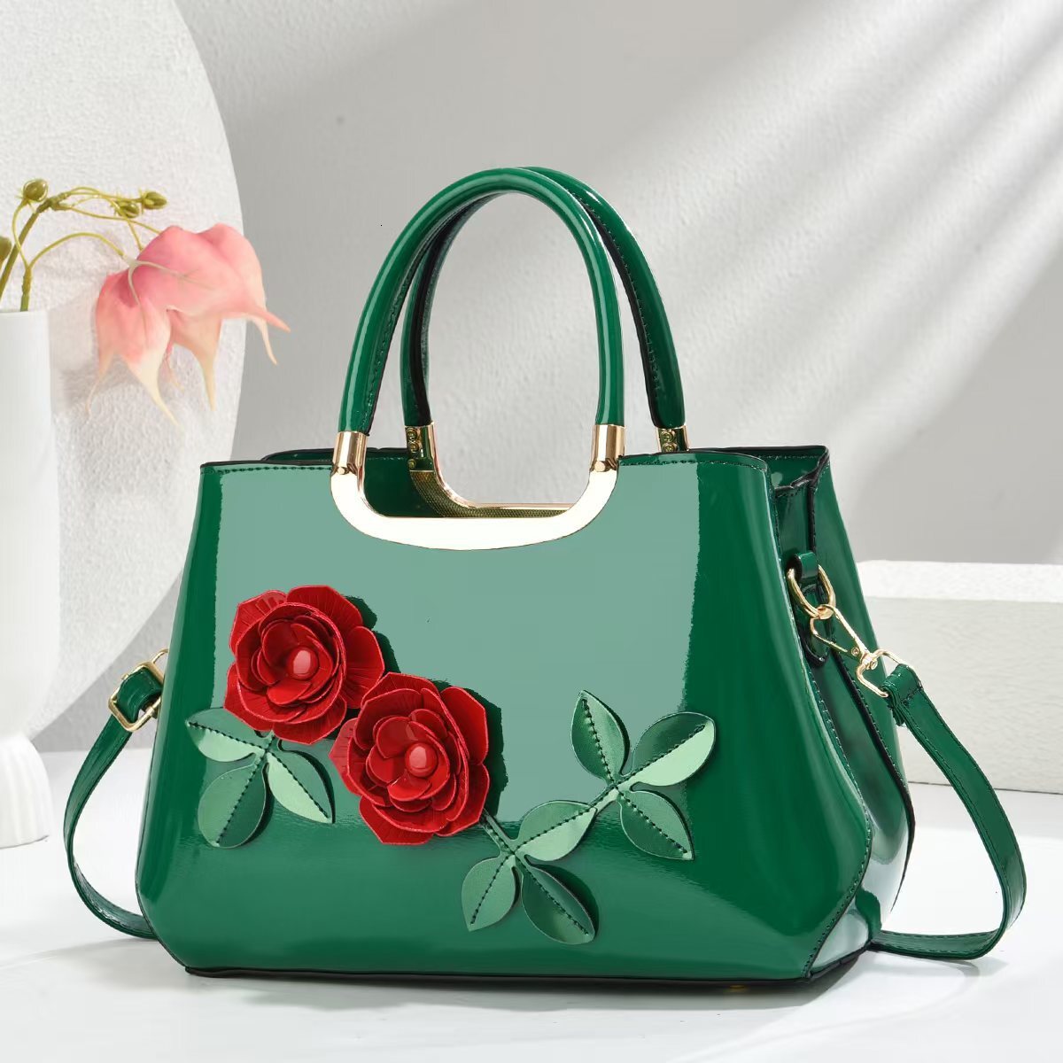 New Fashion Gradient Color Handbag Mature Shoulder Cross Bag Designer trend trend Bag Fashion Leather Gloss Women s Shoulder Bag