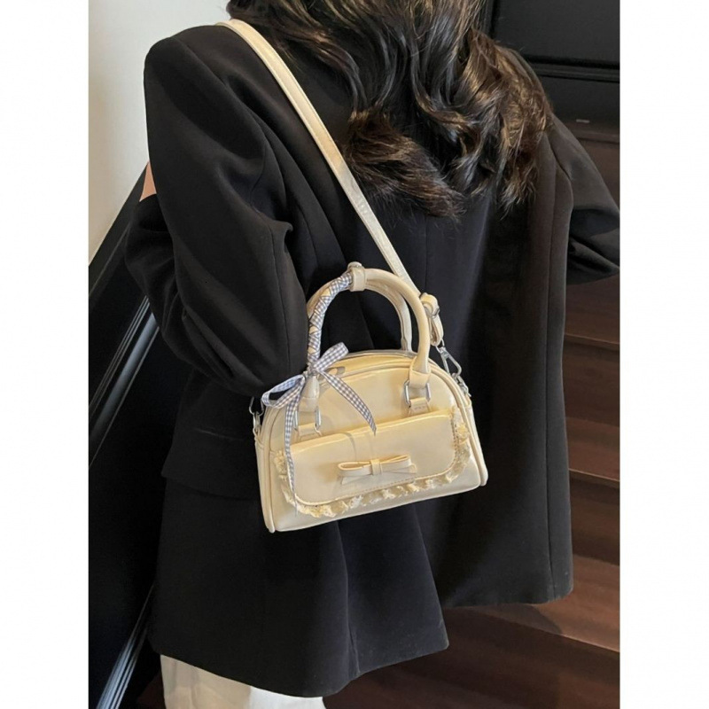Women s bow trend bag spring and summer new fashion handbag bowling bag designer bag trend multifunctional women s crossbody bag