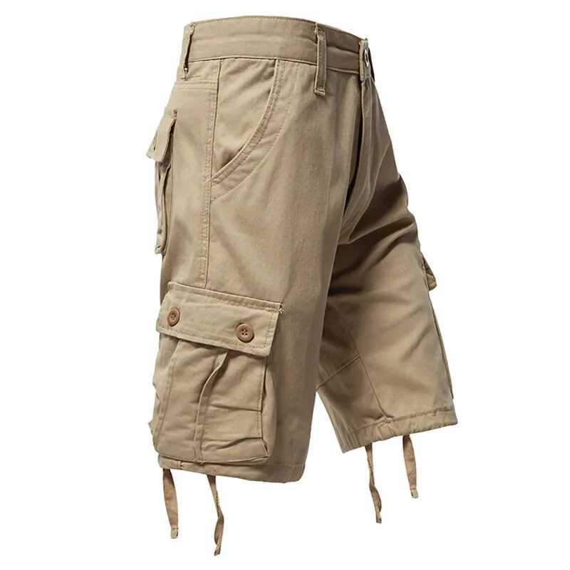 Summer New Street Style Cotton Shorts Cargo Casual Pants Loose Mens Shorts Men Clothing Shorts Men W250705