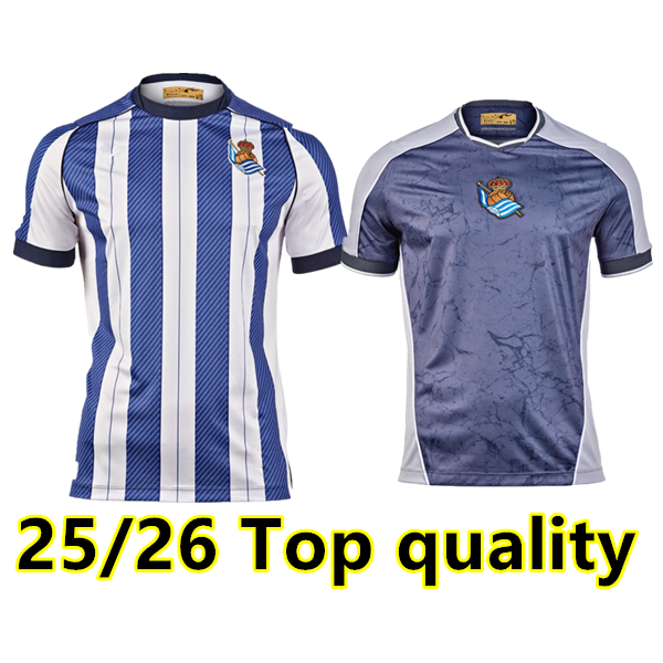 Real Sociedad 2025 2026 Soccer Jersey OYARZABAL X PRIETO PORTU DAVID SIA Football Shirt TAKE 25 26 Carlos Fernandez camiseta de futbol Men kit kids Equipment