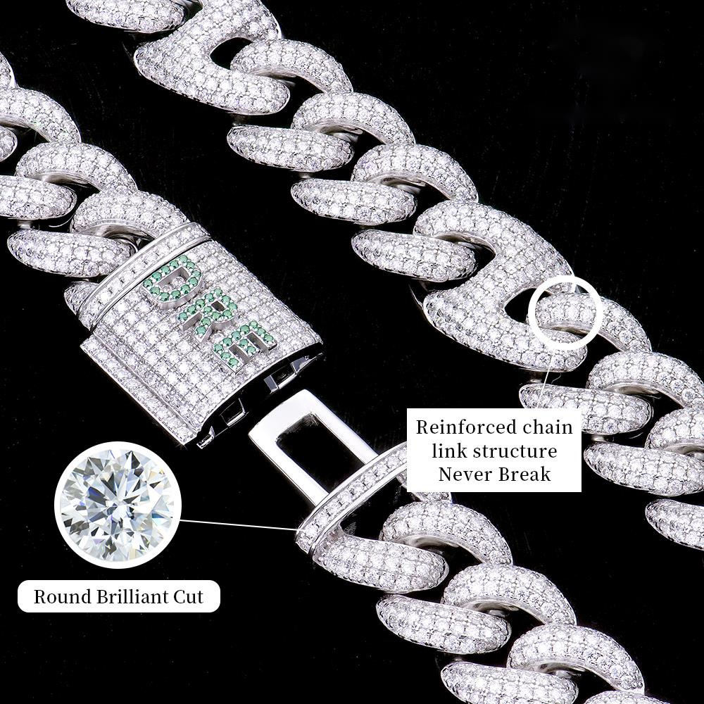 Luxury Designer Jewelry VVS Moissanite Necklace Money Bag Pig Nose Design White Gold Plated Green Hip Hop Style Fashion High Quality GRA Tested