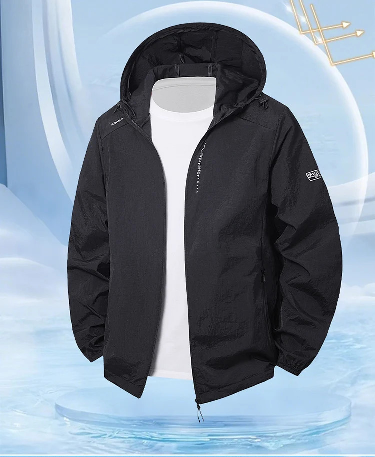 Summer mens jacket sunscreen ice silk breathable skin clothes light and thin quickdrying UVproof men 250624