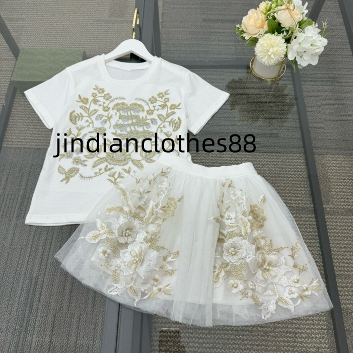 Luxury children's sportswear Designer polo Boys & Girls Clothing set Classic brand clothing set Children's Summer short sleeve two-piece set size 90cm-160cm C14