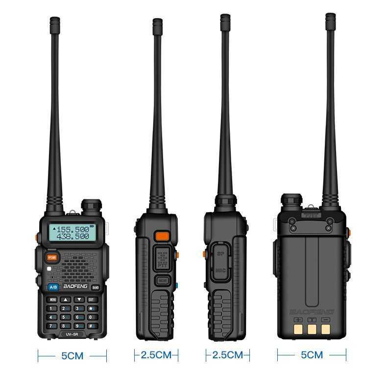 Baofeng UV-5R upgraded walkie-talkie - high-power, long-distance commercial and civilian wireless FM dual-band handheld radio
