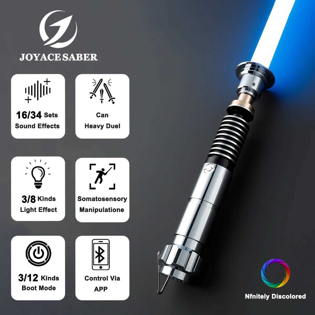 Lightsaber Jedi Neopixel Light Saber Xenopixel Laser Sword Cosplay Heavy Dueling Unlimited Colors Luminous Cosplay Toys Joyace L250630TDL9