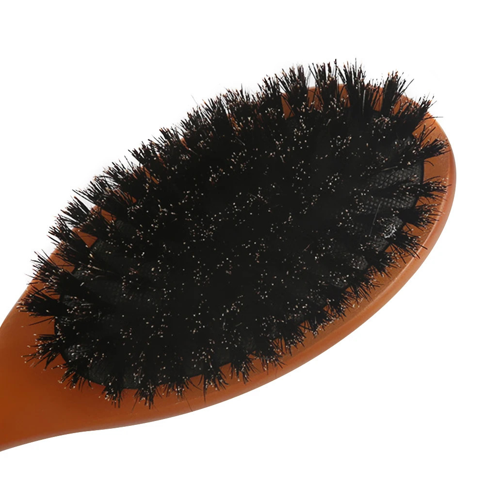Natural Boar Bristle Brush Comb Anti-Static Oval Hairdressing Hair Styly Comb Wood Woman Hairbrush 250704