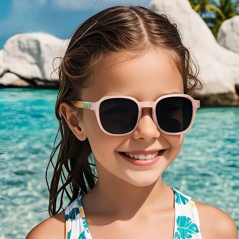 Kids Polarized Sunglasses for Toddler Boys Girls Children TR Square Frame Travel Goggle UV400 Shades Colorful Eyewear ddmythur Z260305