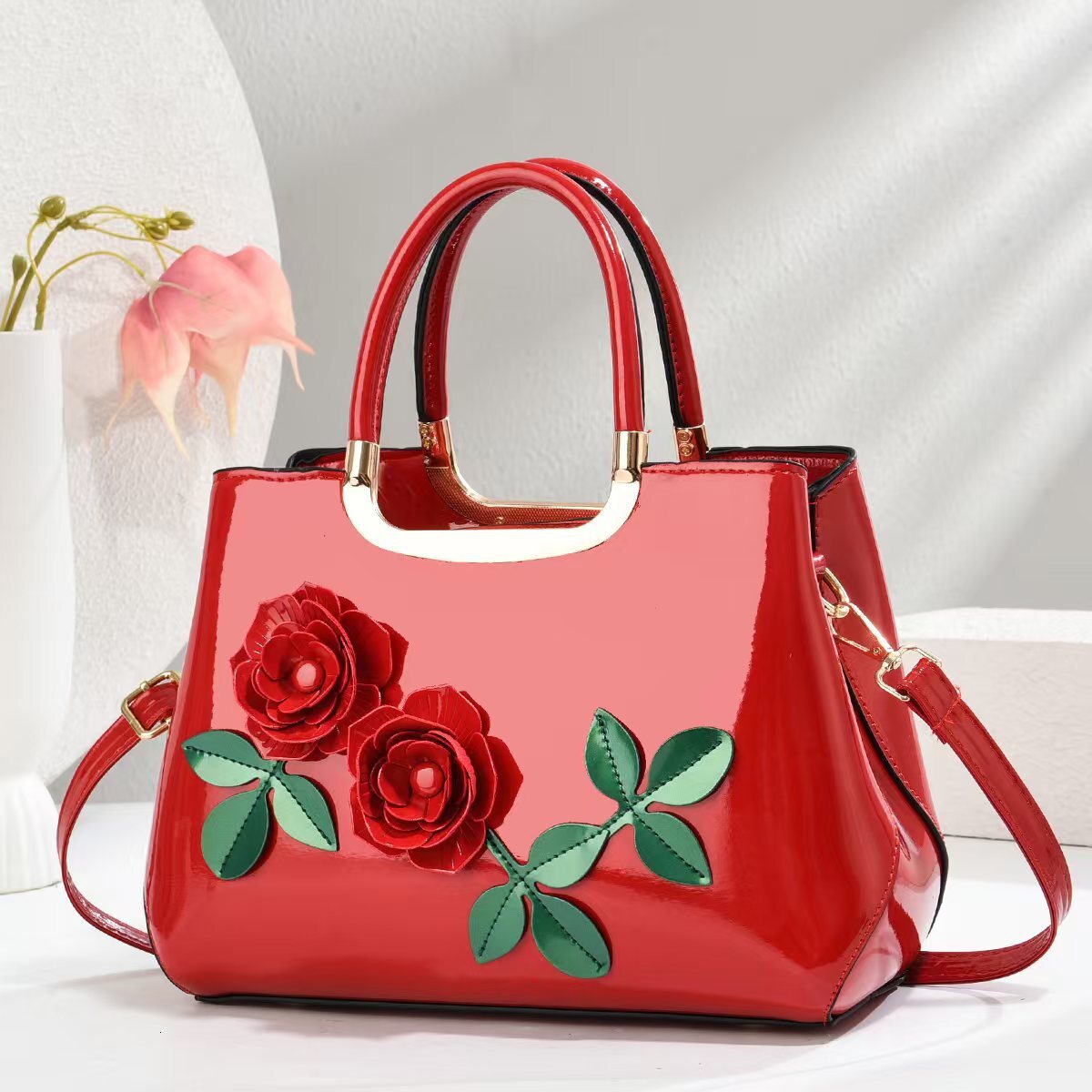 New Fashion Gradient Color Handbag Mature Shoulder Cross Bag Designer trend trend Bag Fashion Leather Gloss Women s Shoulder Bag