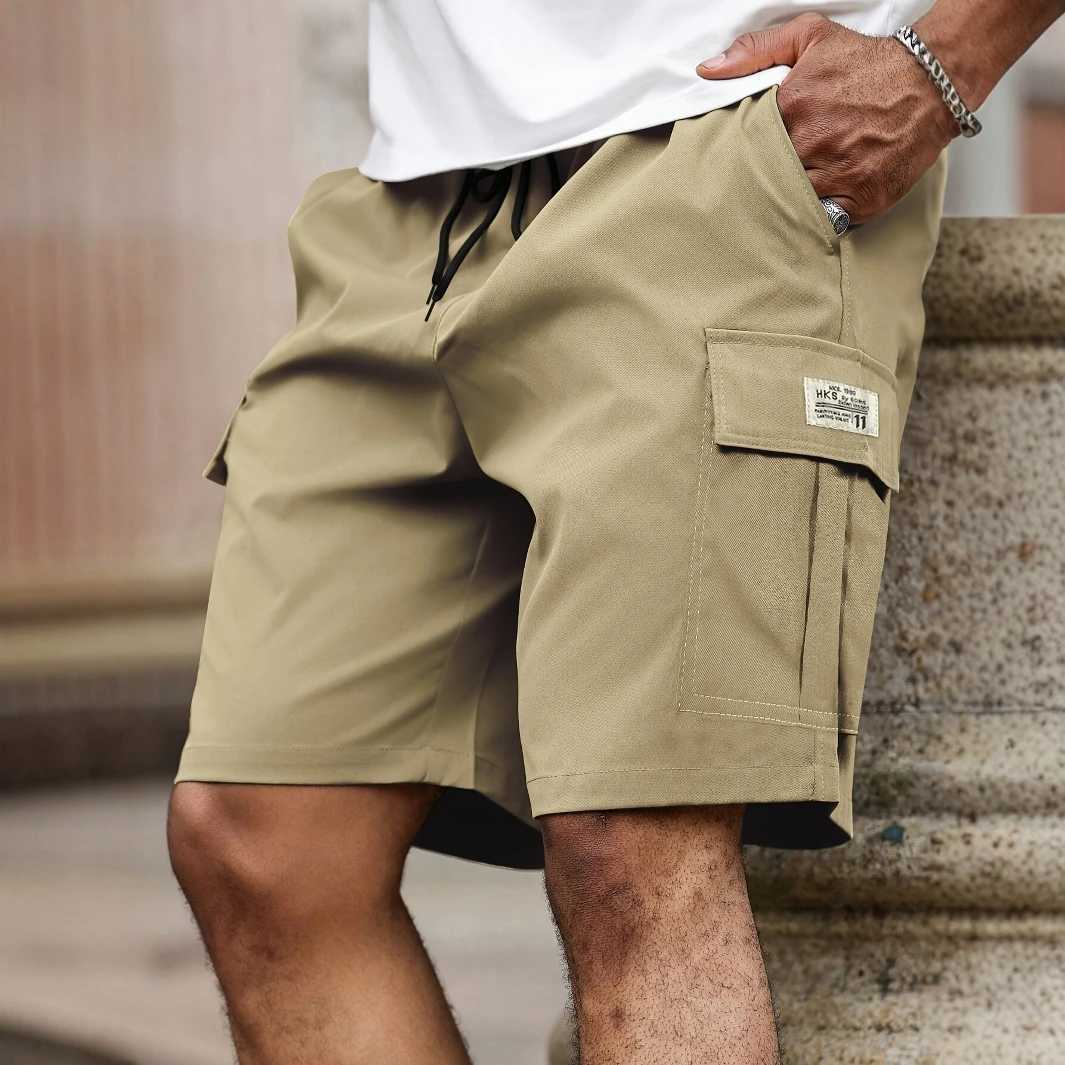 Man Cargo Shorts Casual Shorts for Outdoor Work Hiking Travel Durable Lightweight Multi Pocket Comfortable Fit W250705