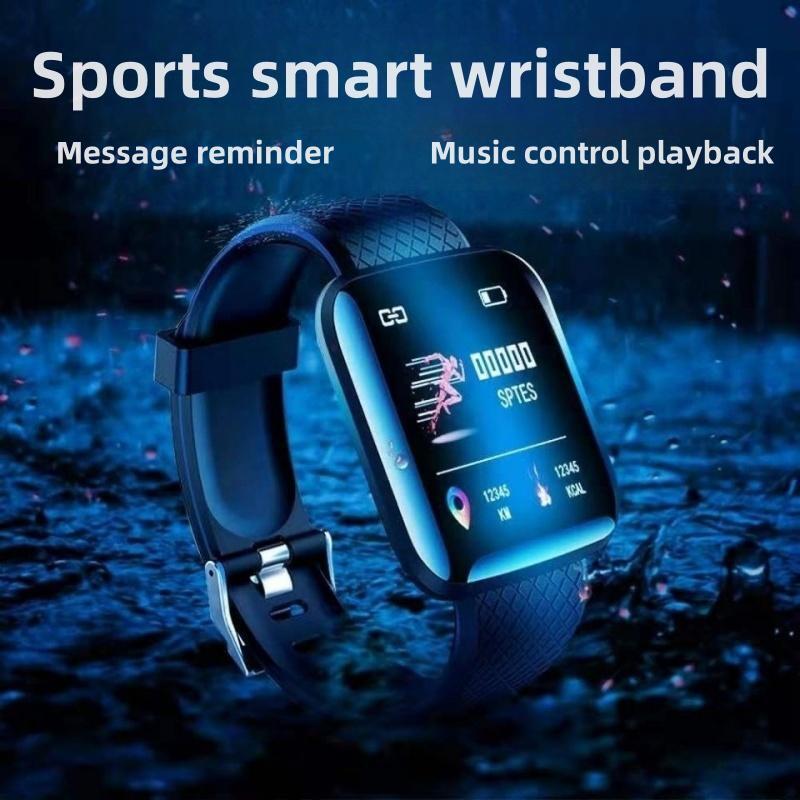 Smart Watch Sport Fitness Bracciale Controllo Messaggio Musicale Display Contap…